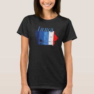 Iowa American State Outline Map Usa T-Shirt