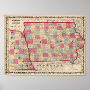 Iowa and Nebraska 2 Poster
