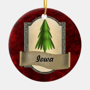 Iowa Christmas Ornament