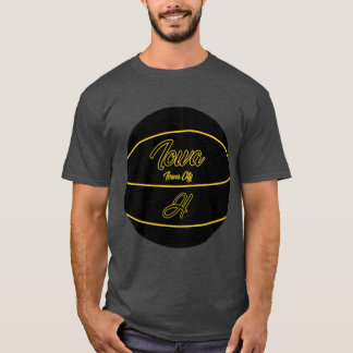 Iowa City Iowa IA Basketball Design T-Shirt