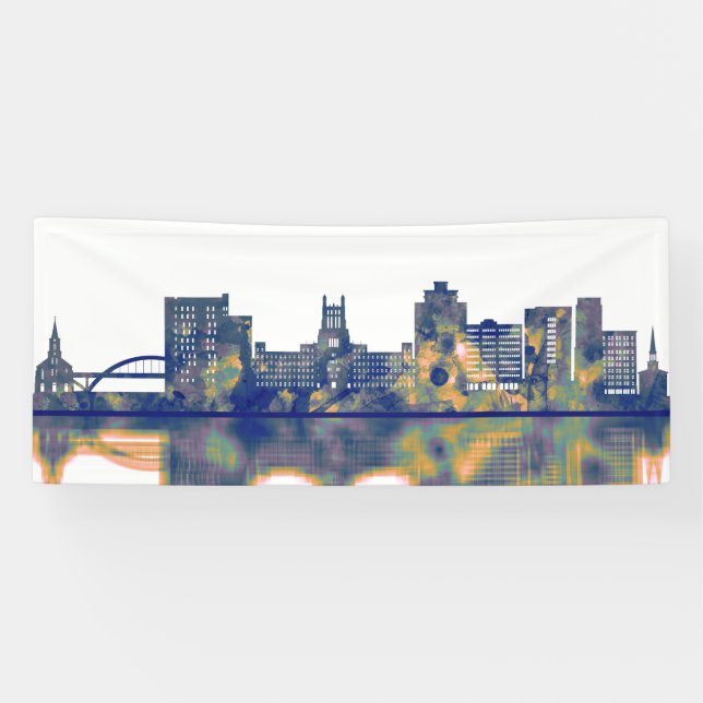 Iowa City Skyline Banner (Horizontal)