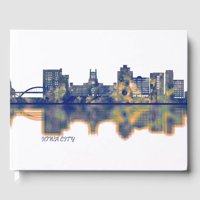 Iowa City Skyline Guest Book (Front)