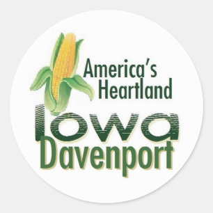 IOWA CLASSIC ROUND STICKER