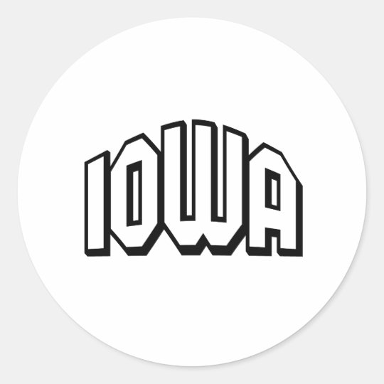 Iowa Classic Round Sticker