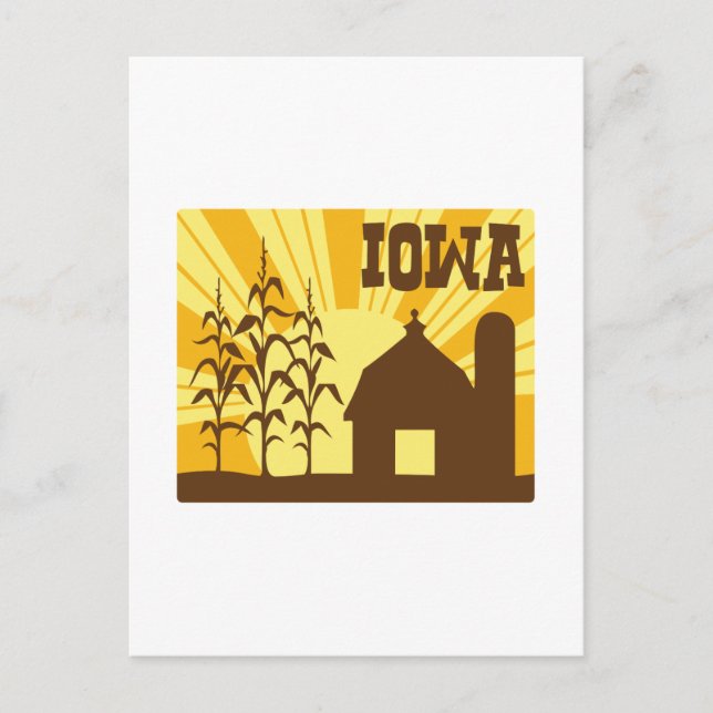 Iowa Corn Farm Postcard (Front)