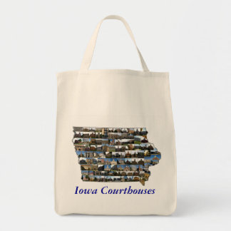 Iowa Courthouses Bag (blue text)