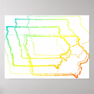 iowa fade blur poster