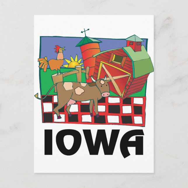 Iowa Farm Postcard (Front)