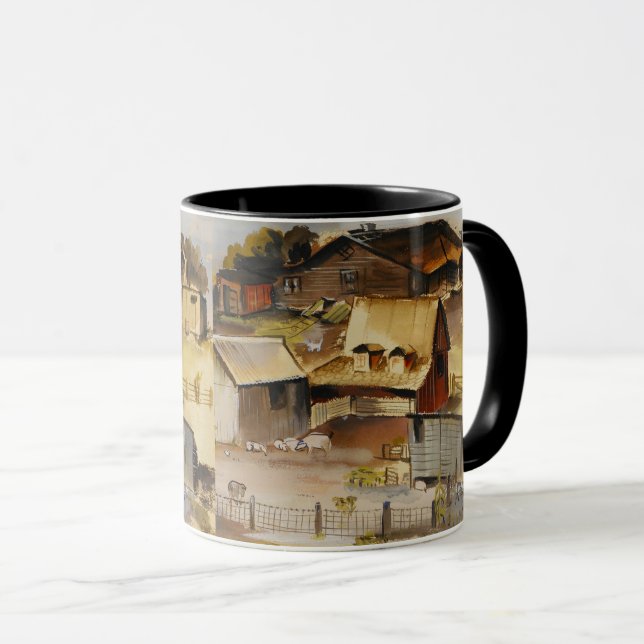 Iowa Farm Ruth Ziegler Farm Life  Mug (Front Right)