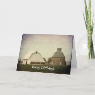 Iowa Farming, Happy Birthday! Card