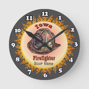 Iowa Firefighter clock
