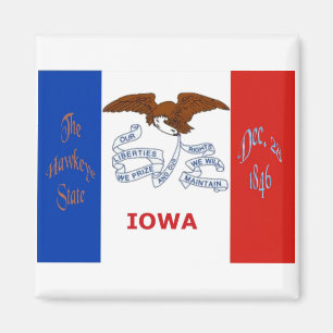 Iowa Flag Magnet