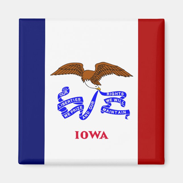 Iowa flag magnet (Front)