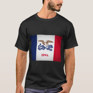 Iowa Flag of State Oversized T-Shirt