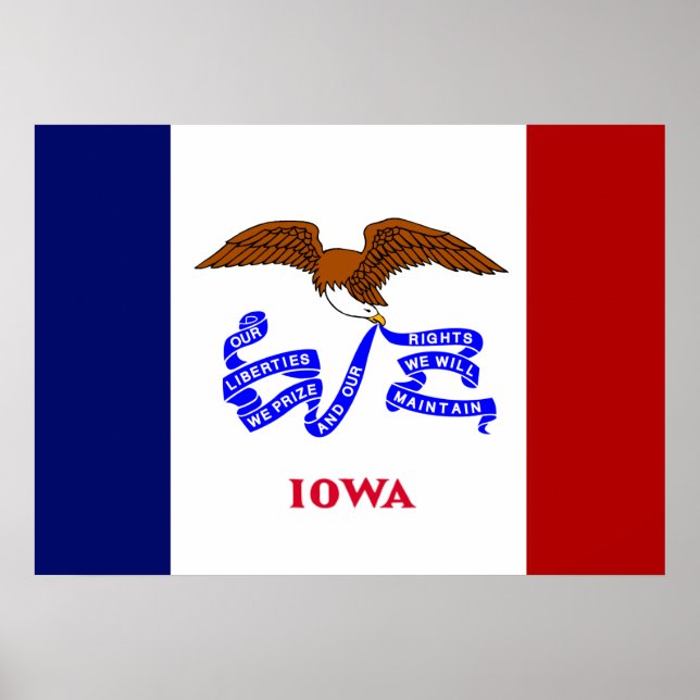 Iowa flag poster (Front)