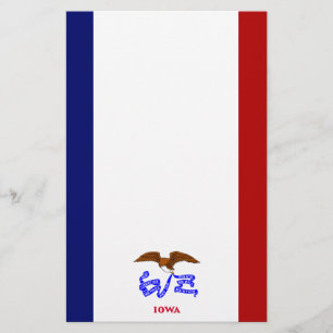Iowa flag stationery