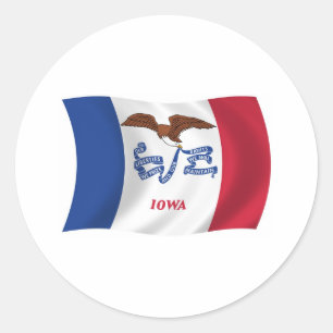 Iowa Flag Sticker