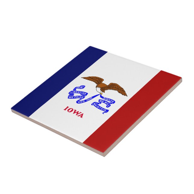 Iowa flag tile (Side)