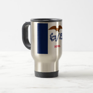 Iowa Flag Travel Mug