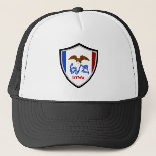 Iowa flag trucker hat