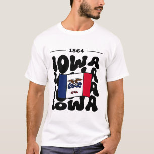 Iowa flag USA T-Shirt