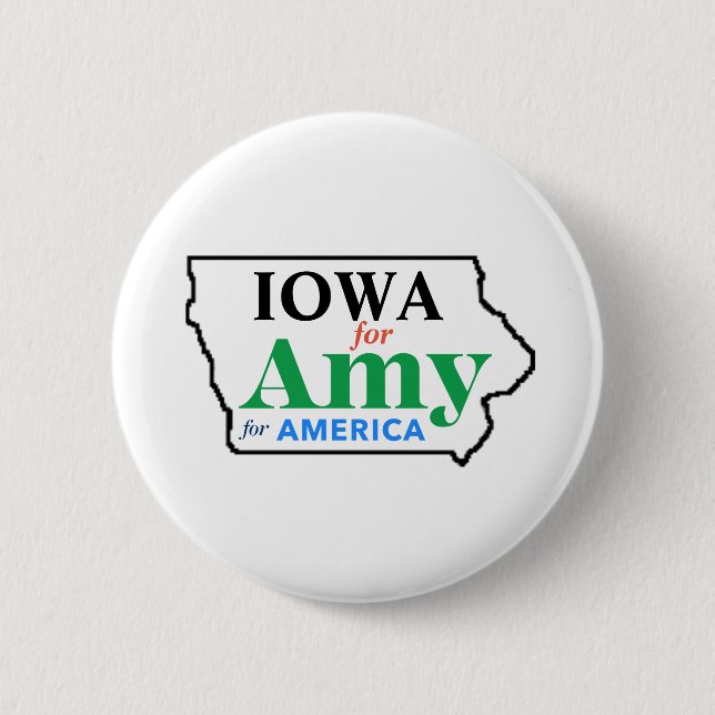 Iowa for Amy 6 Cm Round Badge (Front)