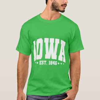 Iowa Fourth of July Shirt Vintage USA Gift for Wom