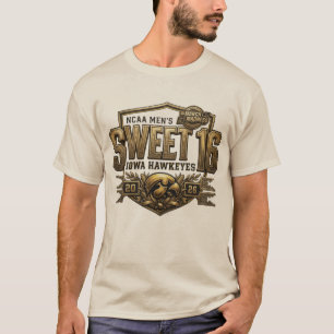 Iowa Hawkeyes Sweet 16 2026 Men's March Madness T-Shirt