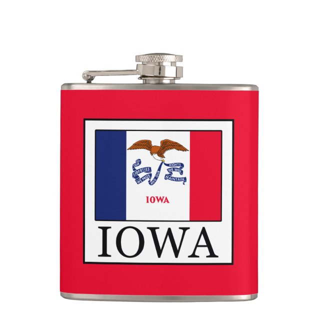 Iowa Hip Flask (Front)