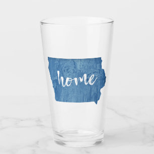 Iowa Home Wood Grain Glass