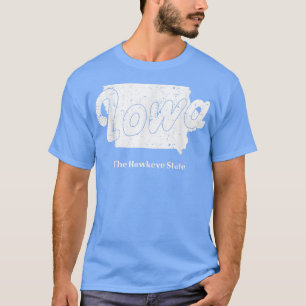 Iowa Ia Vintage Design Sports Home State Map Men W T-Shirt