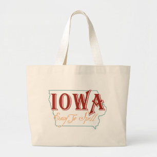 Iowa Large Tote Bag