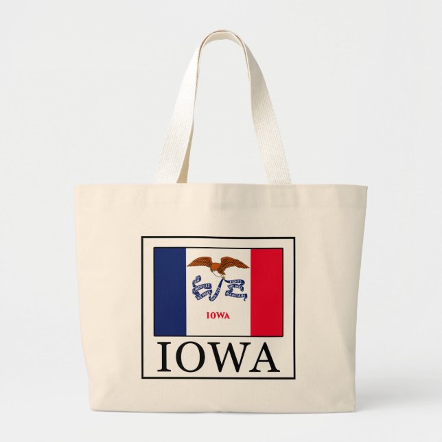 Iowa Large Tote Bag (Front)