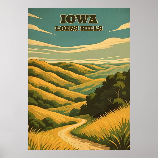 Iowa Loess Hills V02 Poster (Front)