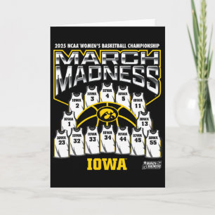 Iowa March Madness 2025 Women's Sketll Nil  Card
