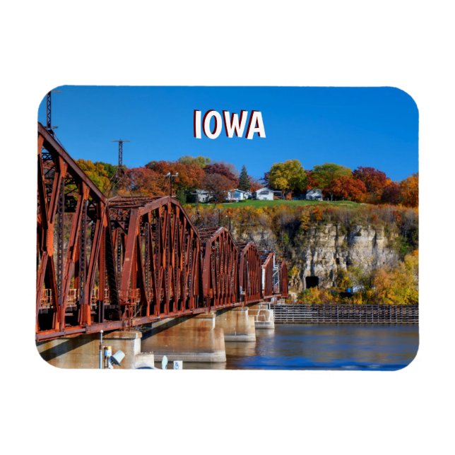 Iowa Mississippi River Magnet (Horizontal)