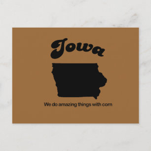 Iowa Motto - We do amazing things Postcard