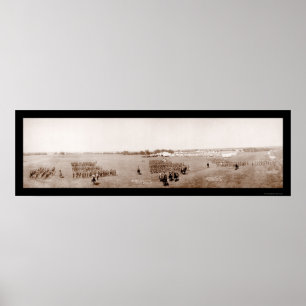 Iowa National Guard Photo 1908 Poster