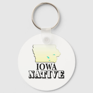 Iowa Native Key Ring