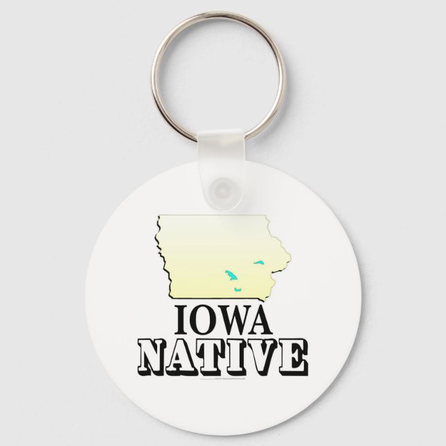 Iowa Native Key Ring (Front)