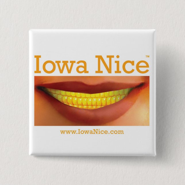 Iowa Nice Button (Front)