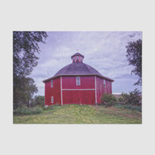 Iowa Octagon Red Barn Tissue Paper