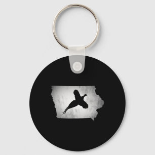 Iowa Pheasant Hunting Key Ring