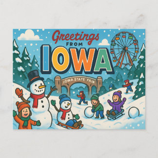IOWA Postcard