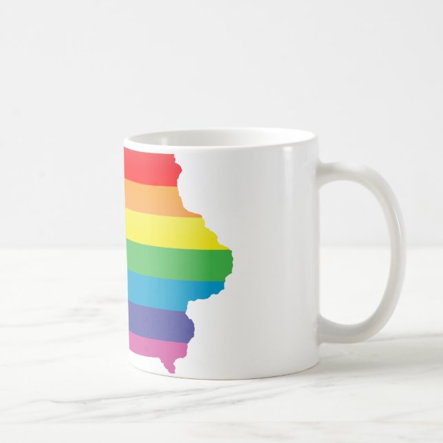 iowa pride. striped. coffee mug (Right)