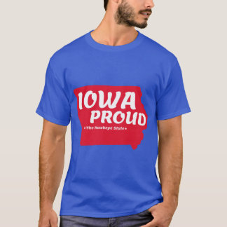 Iowa Proud State Motto The Hawkeye State graphic T-Shirt