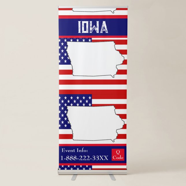 IOWA RETRACTABLE BANNER (Front)