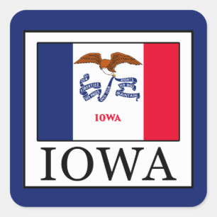 Iowa Square Sticker