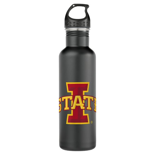 Iowa State Cyclones Icon Officially Licensed  710 Ml Water Bottle (Front)