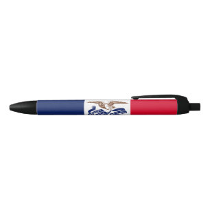 Iowa State Flag Blue Ink Pen